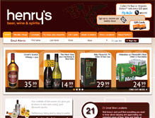 Tablet Screenshot of henrys.co.nz
